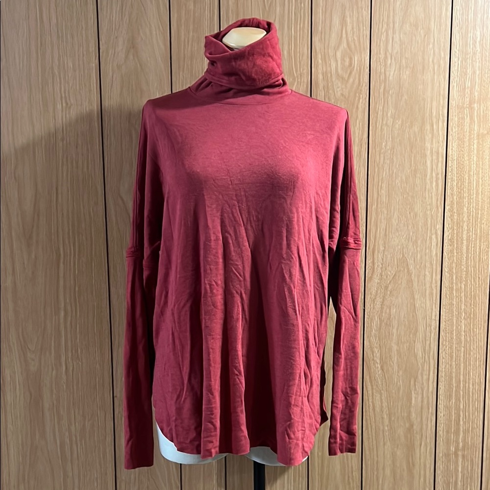 Kit and Ace Red Turtleneck Sweater